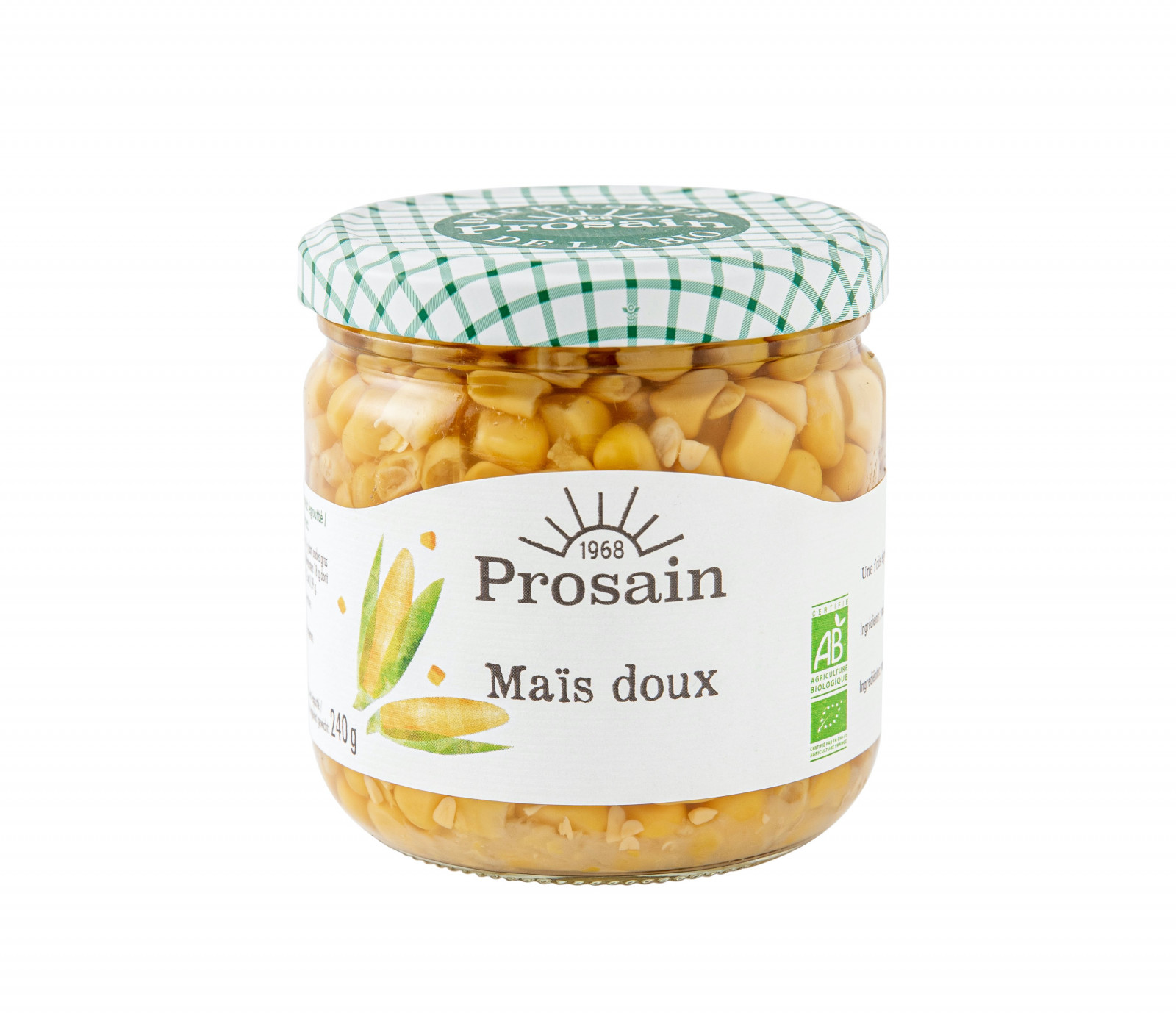 Maïs Doux Bio en grains - Lot de 2x190g Prosain